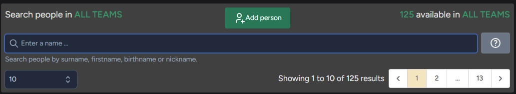 Add person